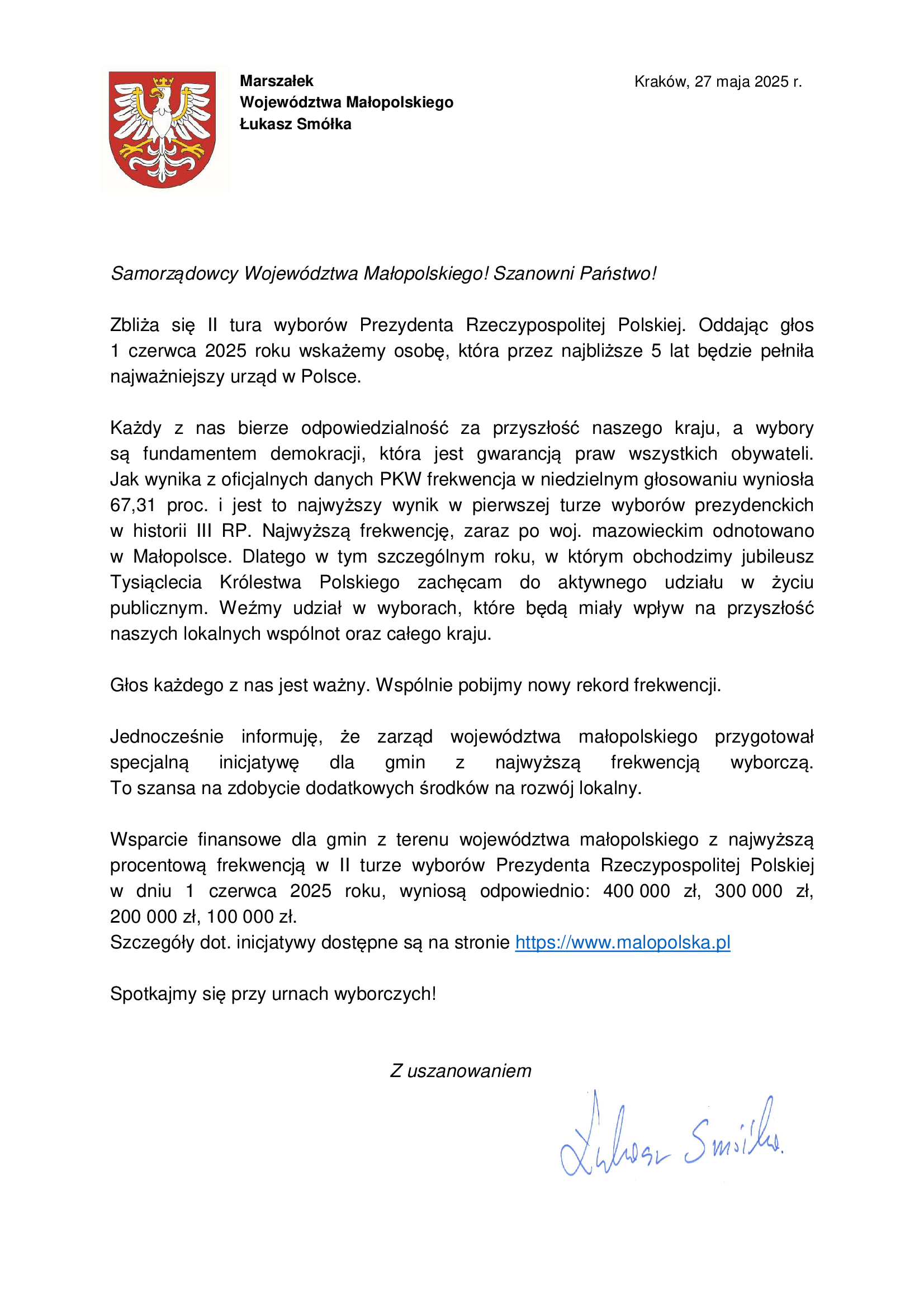 Małopolska głosuje!