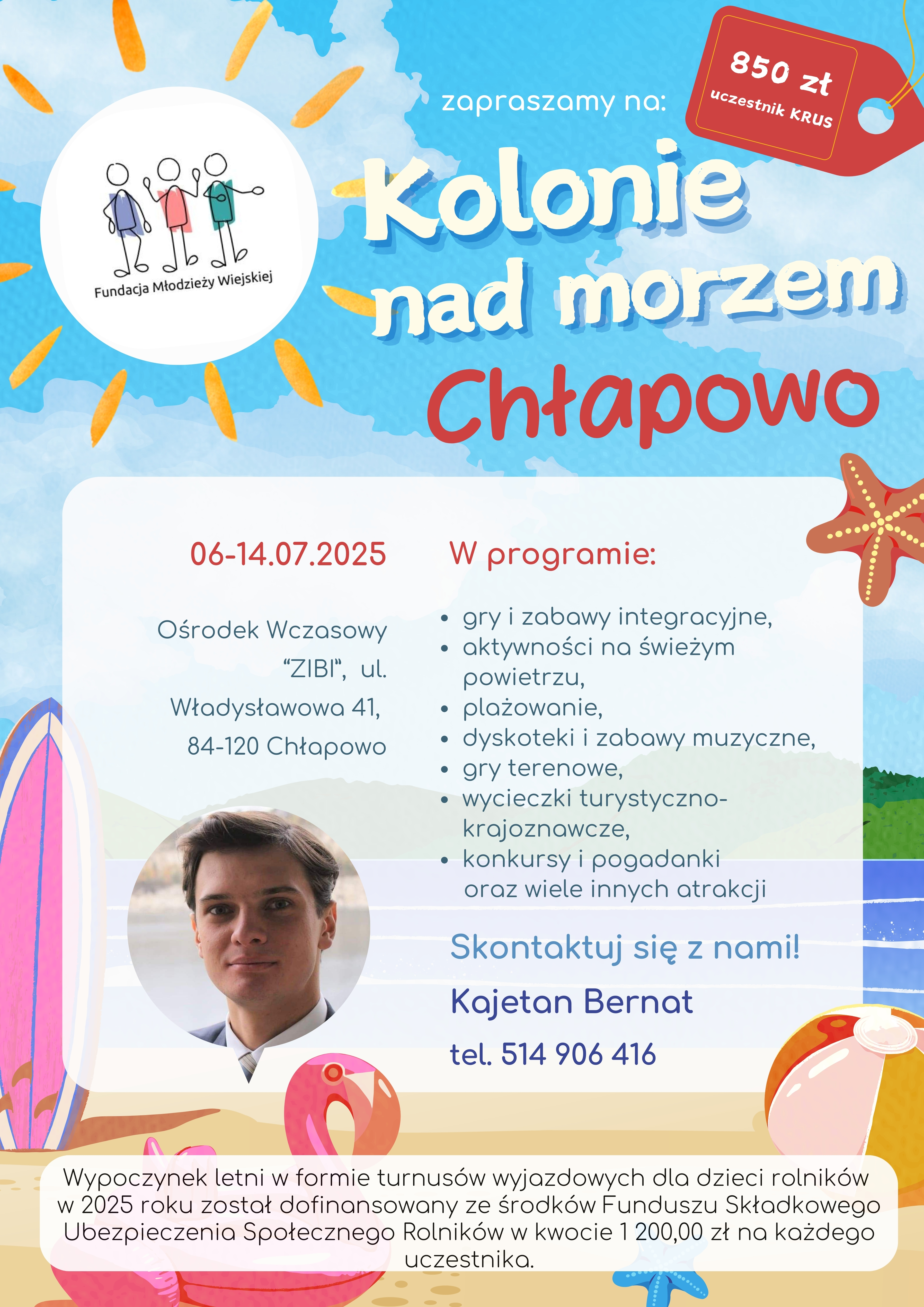 Kolonie letnie dla dzieci rolników