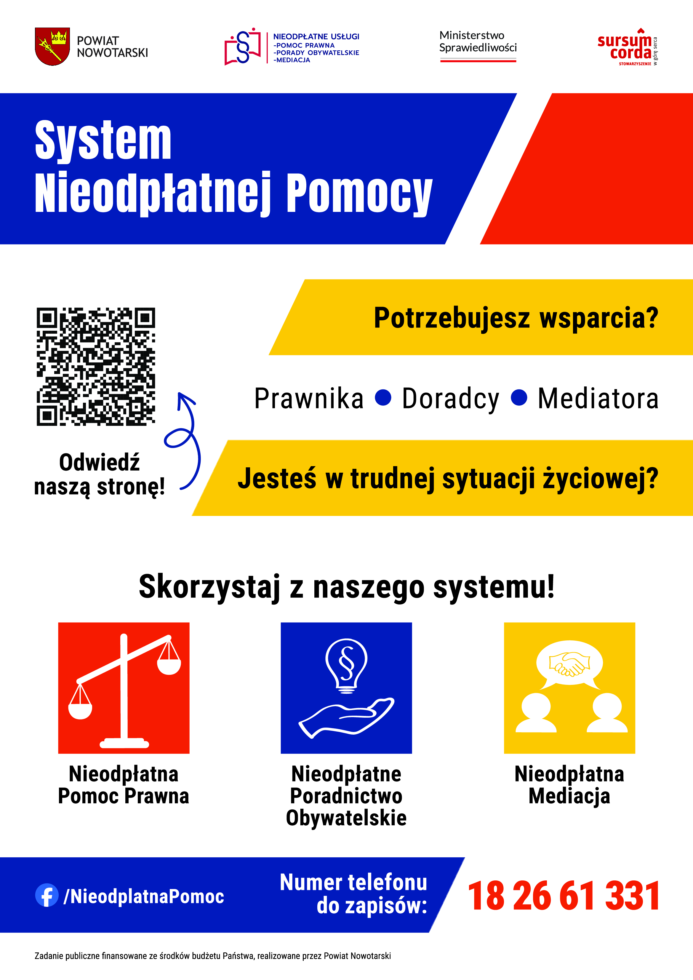 Nieodpłatna pomoc prawna, poradnictwo obywatelskie, mediacja oraz edukacja prawna w 2025 r.