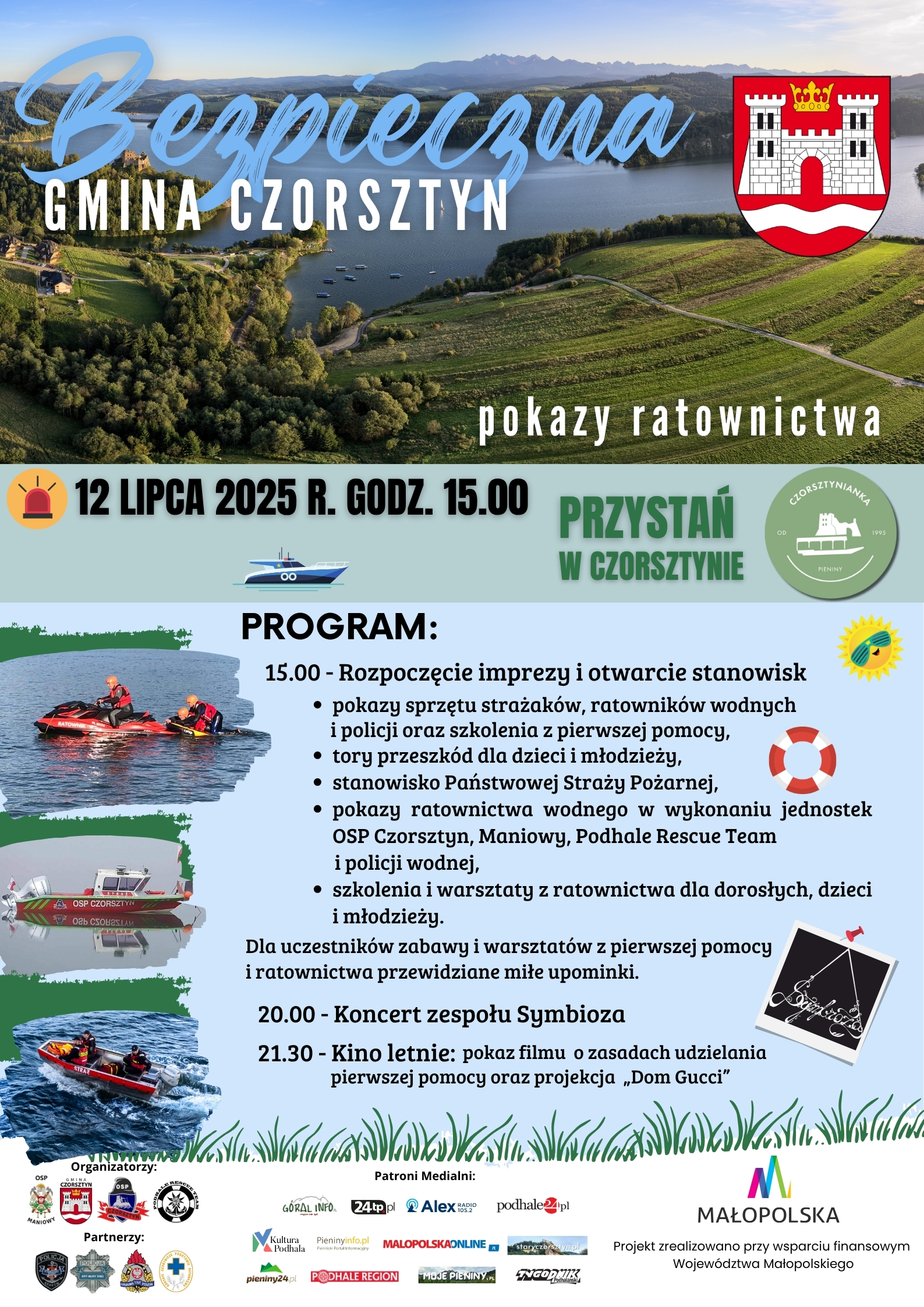 Bezpieczna Gmina Czorsztyn - pokazy ratownictwa