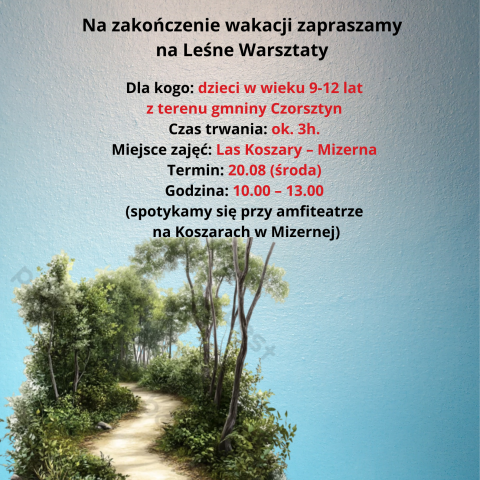 Gminna Biblioteka Publiczna w Kluszkowcach zaprasza na warsztaty!