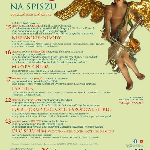 Trzynasta edycja festiwalu muzyki dawnej BAROK NA SPISZU