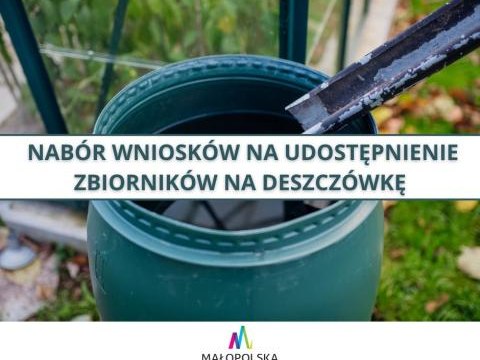 Nabór wniosków na udostępnienie zbiorników na deszczówkę