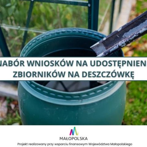 Nabór wniosków na udostępnienie zbiorników na deszczówkę