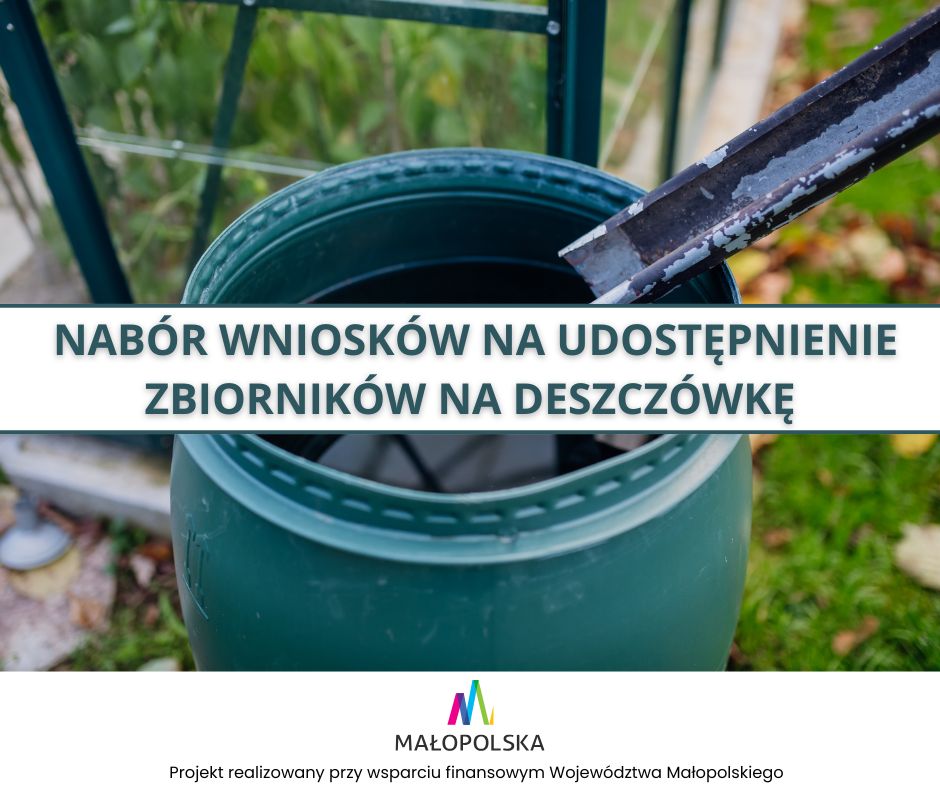 Nabór wniosków na udostępnienie zbiorników na deszczówkę