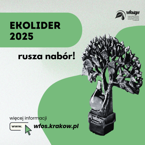 Rusza konkurs #ekoLIDER 2025! WFOŚiGW w Krakowie szuka najlepszych przedsięwzięć ekologicznych w Małopolsce!