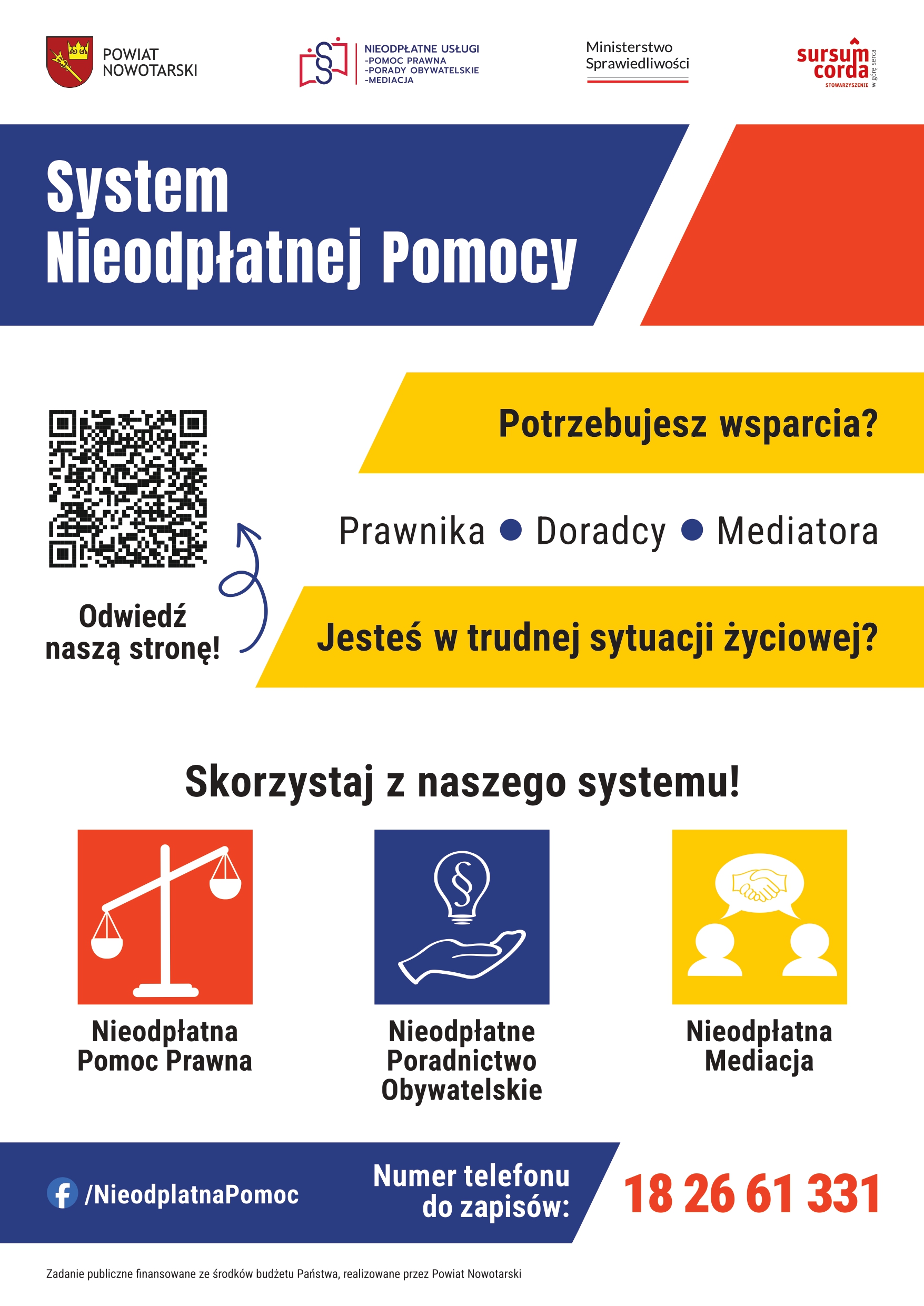 Nieodpłatna pomoc prawna, poradnictwo obywatelskie, mediacja oraz edukacja prawna w 2025 r.