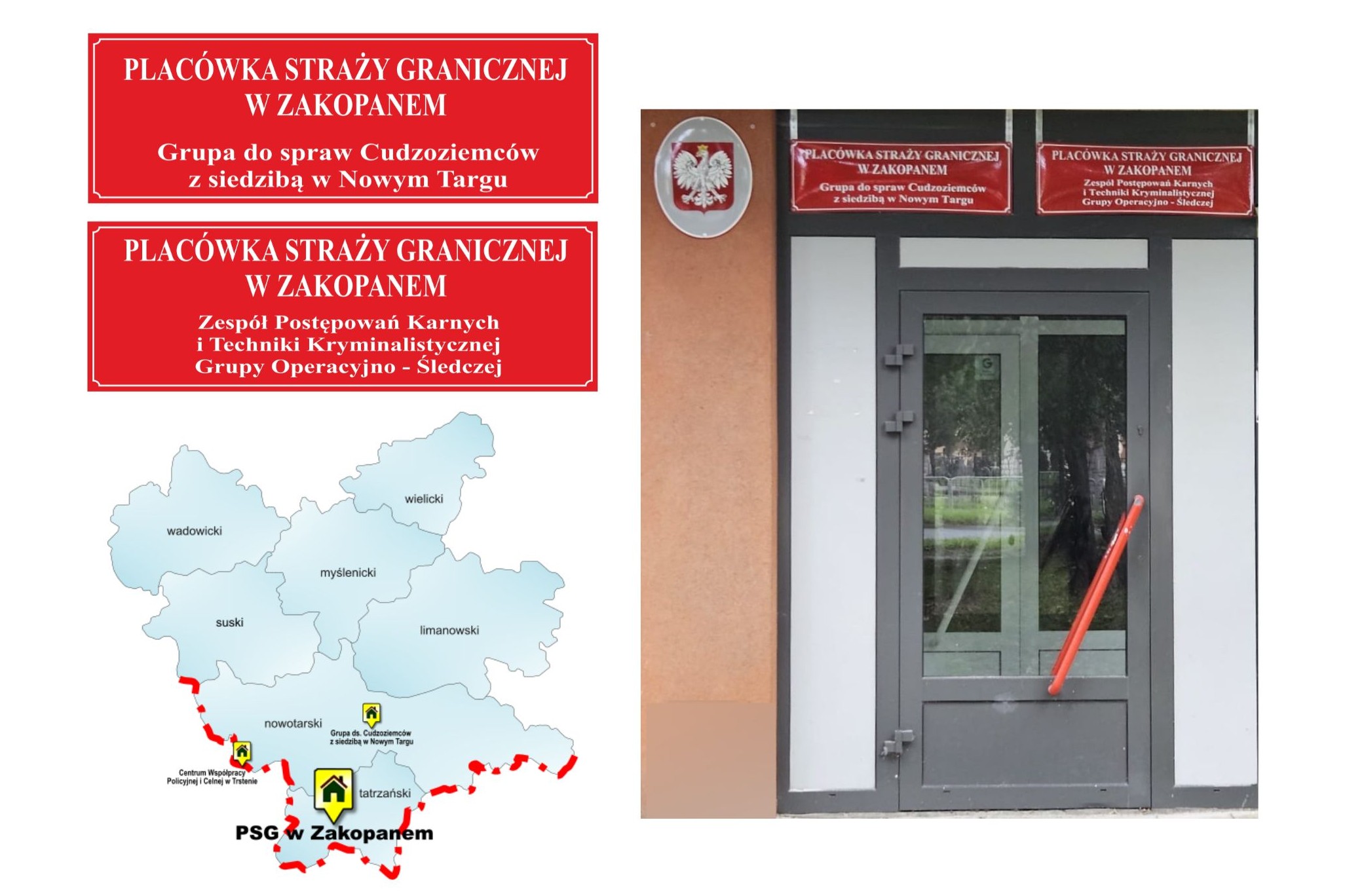 Grupa do Spraw Cudzoziemców Placówki SG w Zakopanem przeniesiona do Nowego Targu