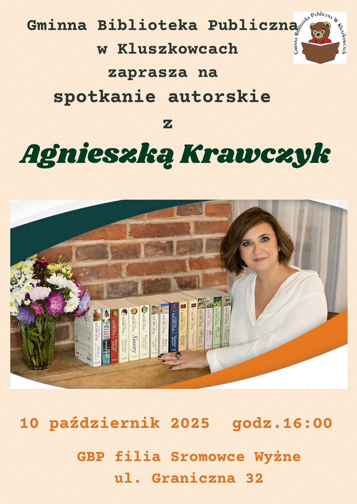 Spotkanie autorskie z Agnieszką Krawczyk w Sromowcach Wyżnych