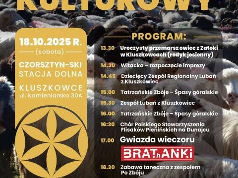 III Pieniński Wypas Kulturowy - trasa przepędu owiec, komunikat organizacyjny, program