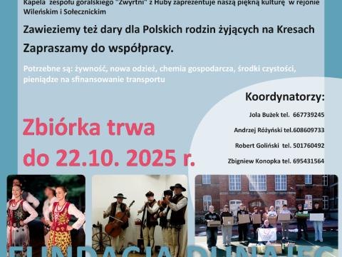 Fundacja Dunajec – Pomoc Polakom na Kresach zaprasza do wspólnego uczczenia Święta Niepodległości w duchu solidarności i wsparcia! 