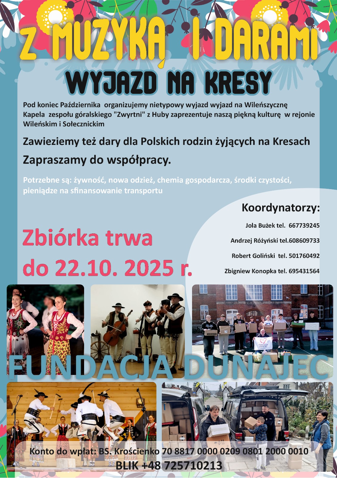 Fundacja Dunajec – Pomoc Polakom na Kresach zaprasza do wspólnego uczczenia Święta Niepodległości w duchu solidarności i wsparcia! 