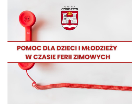 Pomoc dla dzieci i młodzieży w czasie ferii zimowych