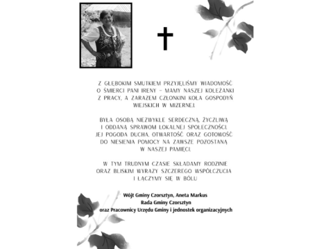 Z wyrazami głębokiego współczucia