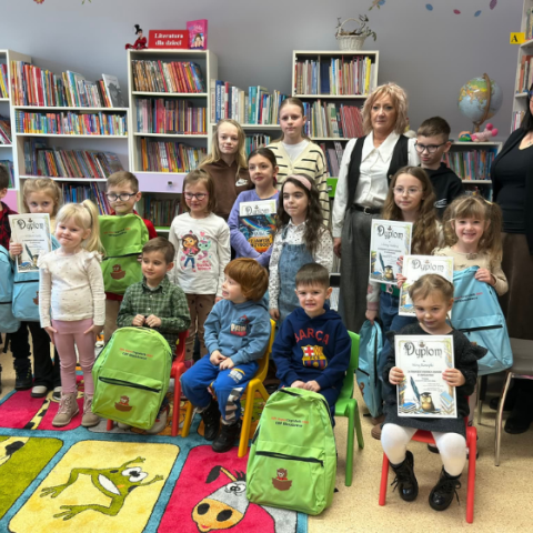 Najaktywniejsi Czytelnicy 2025 Roku nagrodzeni w Bibliotece w Kluszkowcach