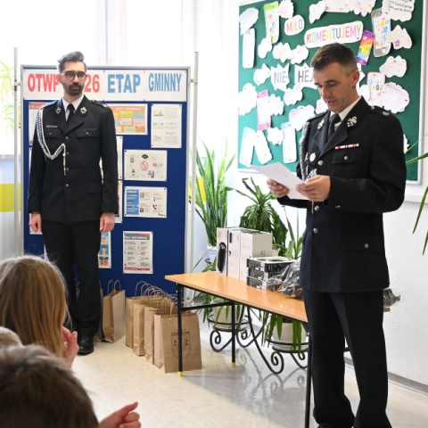 Gminne eliminacje Ogólnopolskiego Turnieju Wiedzy Pożarniczej w Sromowcach Niżnych