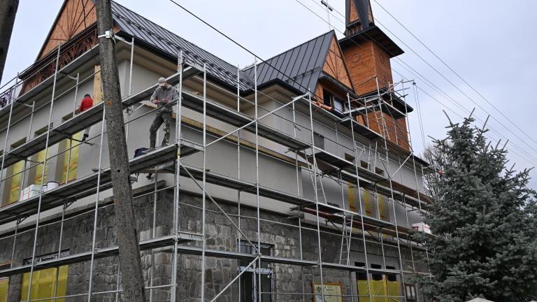 Postęp prac przy budowie żłobka w Kluszkowcach (2).JPG