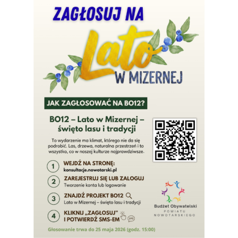 „Lato w Mizernej – święto lasu i tradycji” – właśnie trwa głosowanie w ramach Budżetu Obywatelskiego Powiatu Nowotarskiego