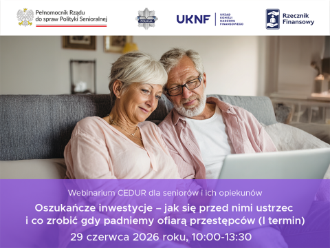 Webinarium dla seniorów i ich opiekunów