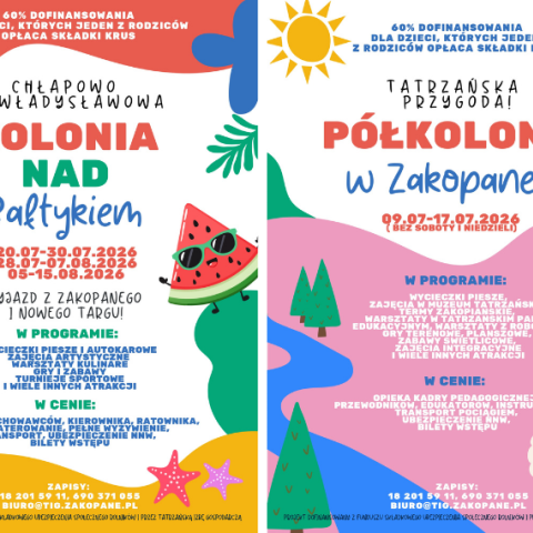 Wakacyjne półkolonie i kolonie dla dzieci rolników