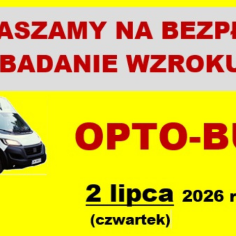 Bezpłatne badania wzroku – 2 lipca 2026 r.