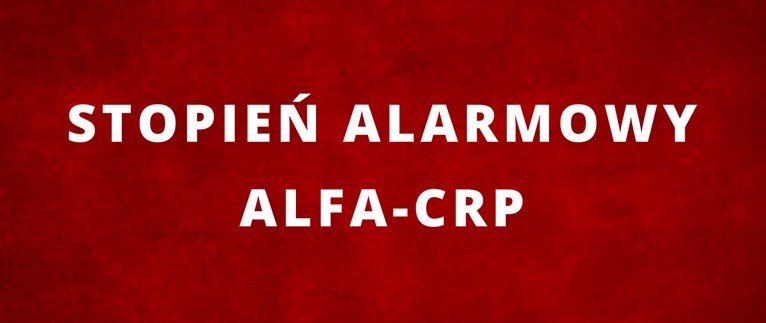 Stopień alarmowy ALFA-CRP na terenie całego kraju