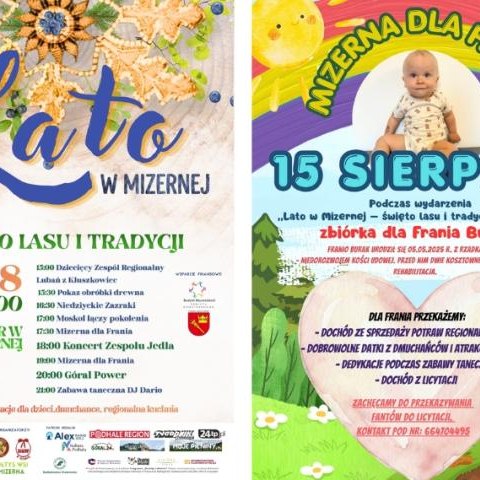 Lato w Mizernej – Święto Lasu i Tradycji oraz akcja charytatywna „Mizerna dla Frania”