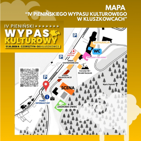 Gdzie co znajdziecie Sprawdźcie mapę wydarzenia! - IV Pieniński Wypas Kulturowy