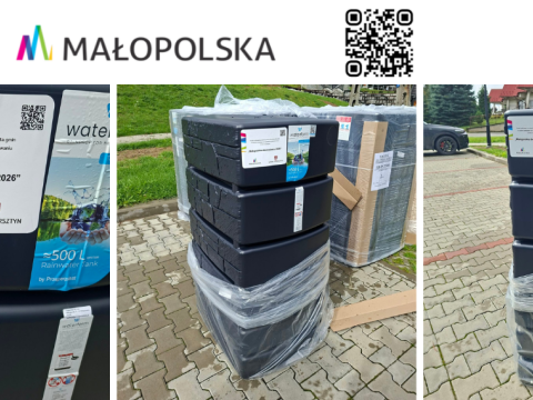 Zbiorniki na deszczówkę trafiły do mieszkańców Gminy Czorsztyn