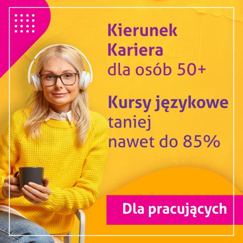 Skończyłeś 50 lat? Chciałbyś nauczyć się języka obcego? Potrzebujesz dofinansowania do kursu?