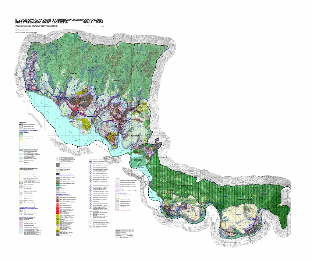 Informacje na temat Studium uwarunkowań i kierunków zagospodarowania przestrzennego Gminy Czorsztyn