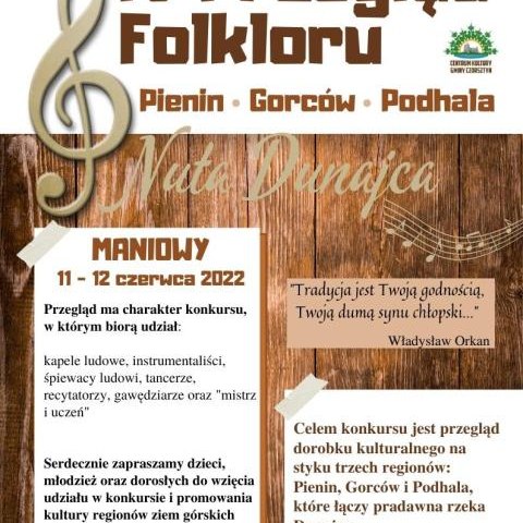 IV PRZEGLĄD FOLKLORU Pienin - Gorców - Podhala