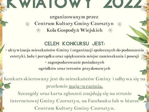 Konkurs "Mój ogród kwiatowy 2022"