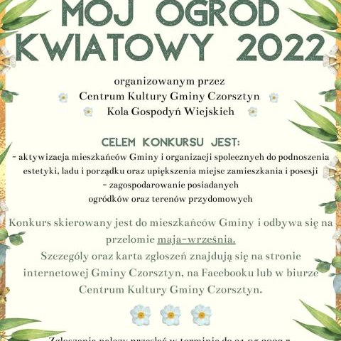Konkurs "Mój ogród kwiatowy 2022"