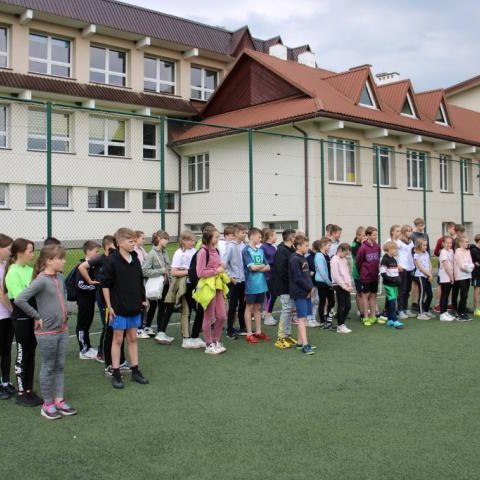 Gminne zawody  w czwórboju lekkoatletycznym dziewcząt i chłopców