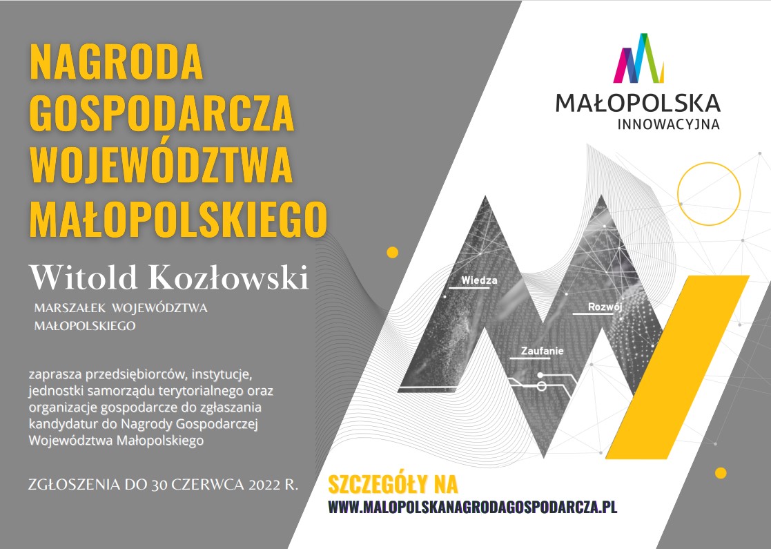 Nagroda Gospodarcza Województwa Małopolskiego 2022