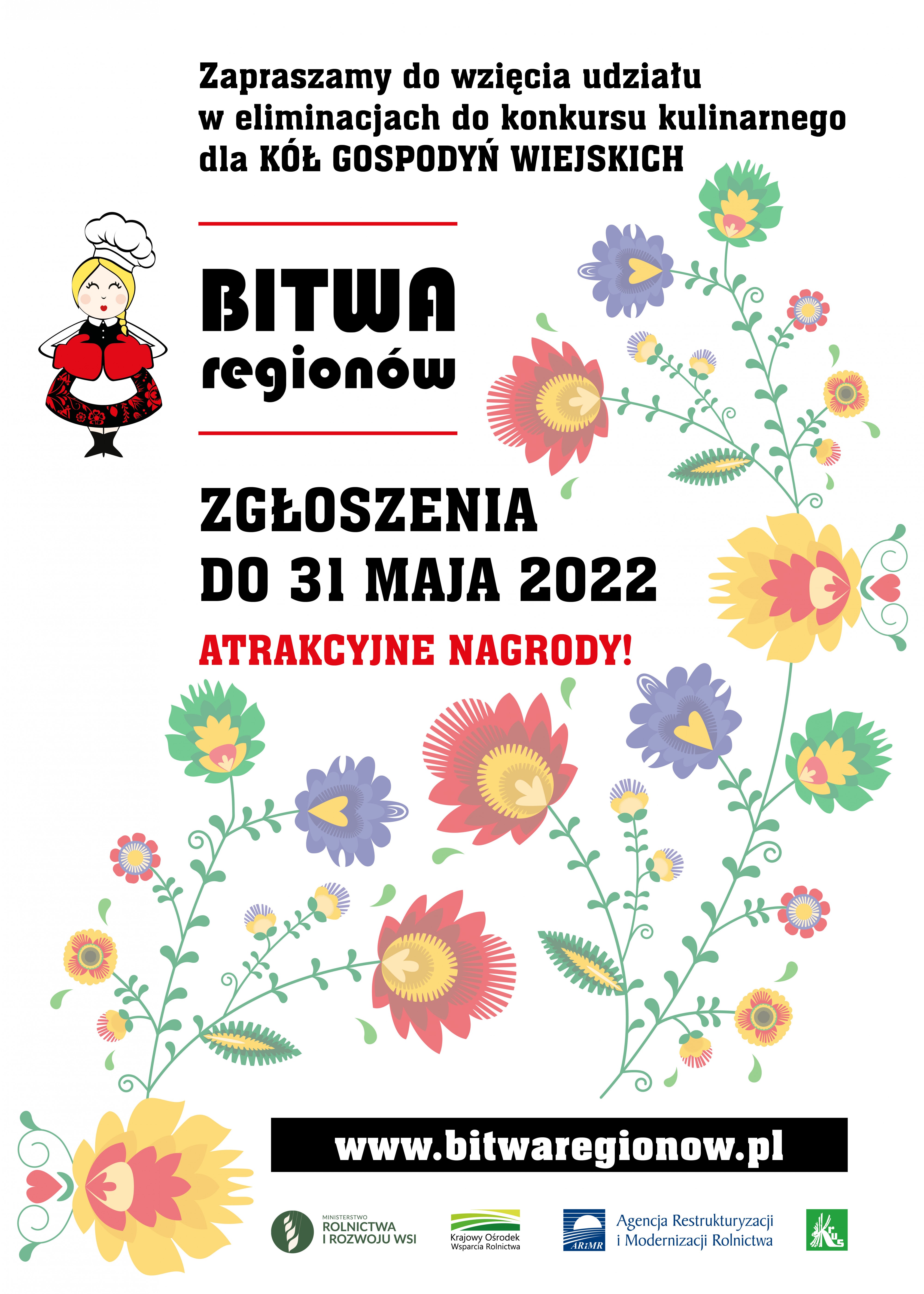 Nabór do VII edycji ogólnopolskiego konkursu kulinarnego dla Kół Gospodyń Wiejskich „Bitwa Regionów”