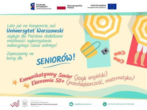 Bezpłatne kursy dla Seniorów organizowane przez Uniwersytet Warszawski