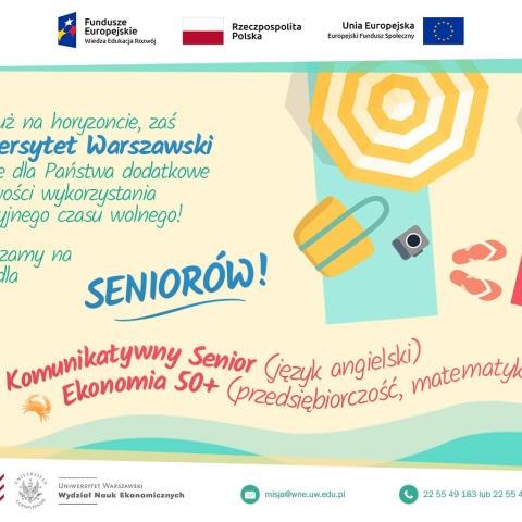 Bezpłatne kursy dla Seniorów organizowane przez Uniwersytet Warszawski