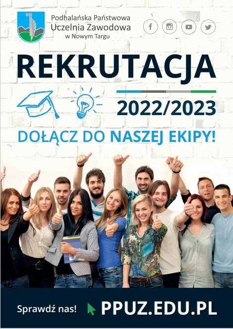 Podhalańska Państwowa Uczelnia Zawodowa w Nowym Targu rozpoczęła rekrutację na studia licencjackie, inżynierskie i magisterskie na rok akademicki 2022/2023