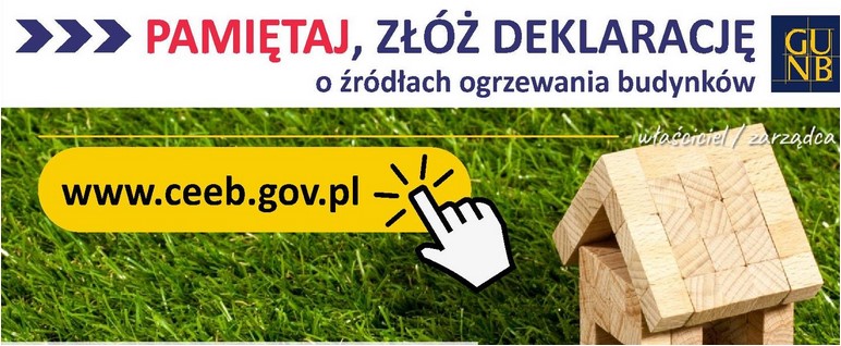 Pamiętaj do 30 czerwca 2022 r. złóż deklarację o źródłach ogrzewania budynków