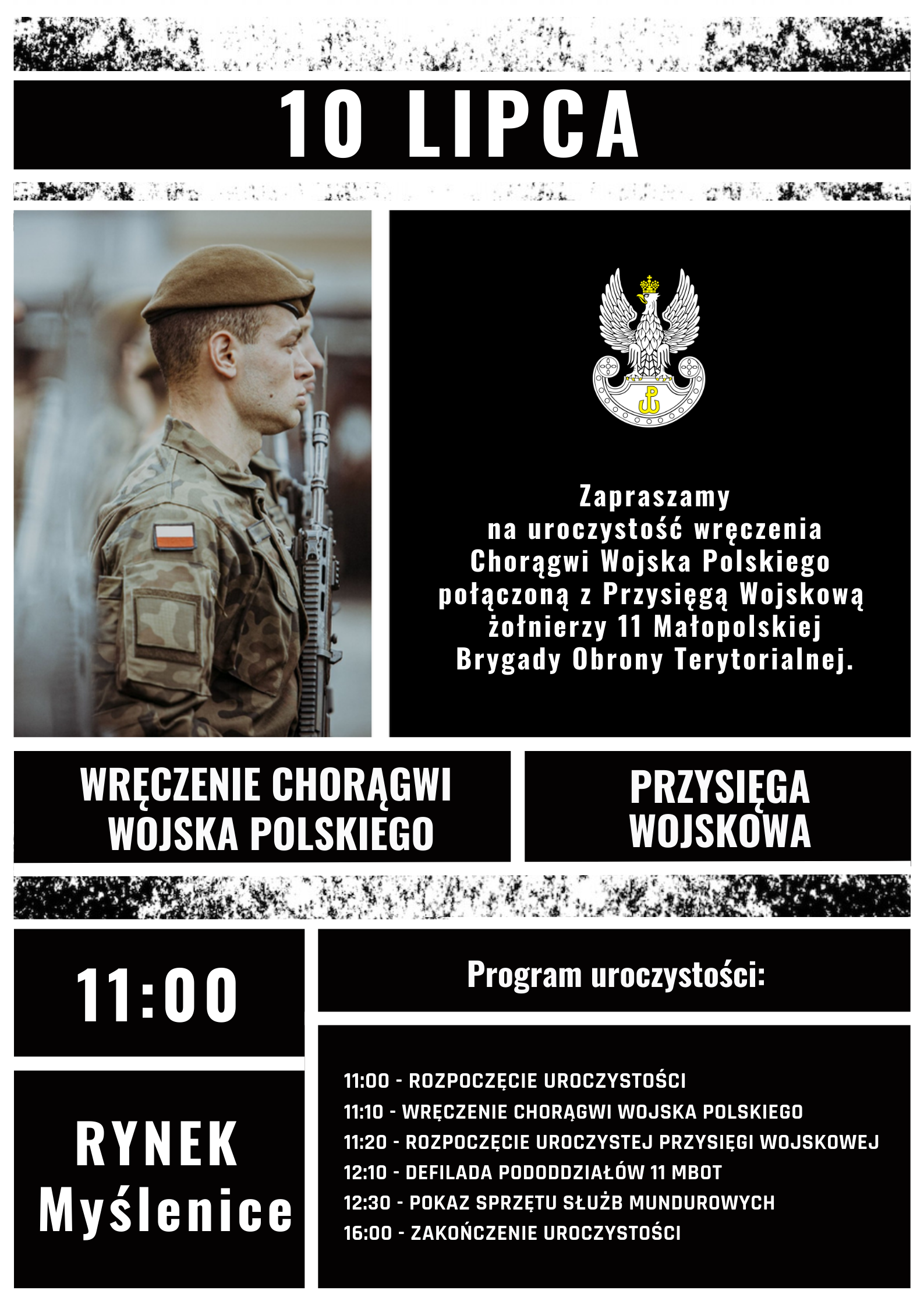Uroczystość wręczenia Chorągwi Wojska Polskiego połączoną z Przysięgą Wojskową 11 MBOT