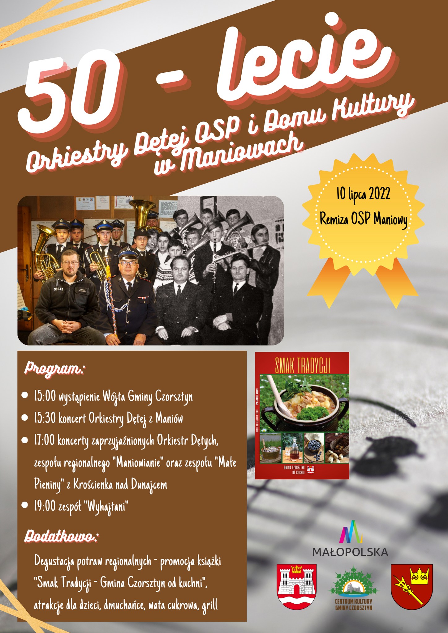 50-lecie Orkiestry Dętej OSP i Domu Kultury w Maniowach