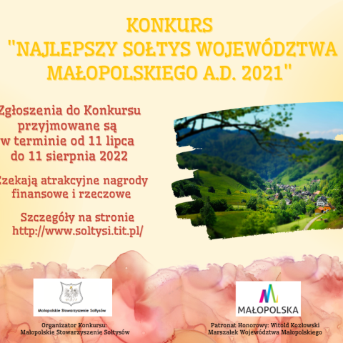 Konkurs "Najlepszy Sołtys Małopolski A.D. 2021"
