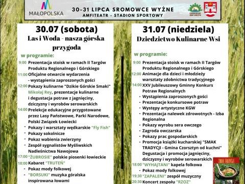 II Targi Produktu Regionalnego i Górskiego - XXV Konkurs Potraw Regionalnych w Gminie Czorsztyn