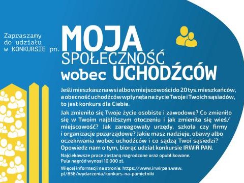 Moja społeczność wobec uchodźców – konkurs na wspomnienia, dzienniki i pamiętniki