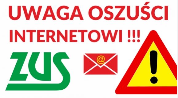 Uwaga na fałszywe wiadomości! Oszuści podszywają się pod ZUS