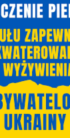 Informacja dotycząca nowych wniosków - 40 zł za zakwaterowanie  i wyżywienie obywatela Ukrainy
